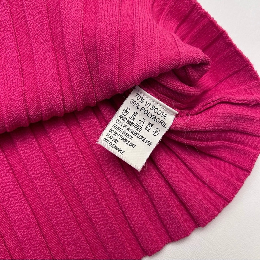 Pink Ribbed Women's Top - Picture 5 of 5